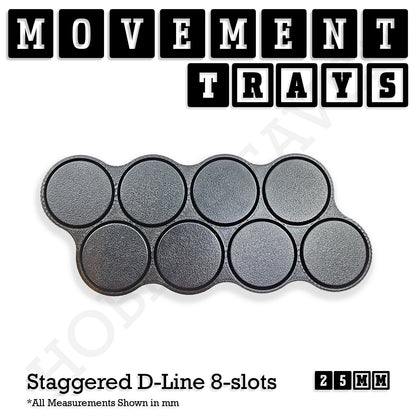 25mm Movement Trays for Tabletop Games | Waargaming | Full Range