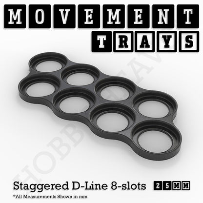 25mm Movement Trays for Tabletop Games | Waargaming | Full Range
