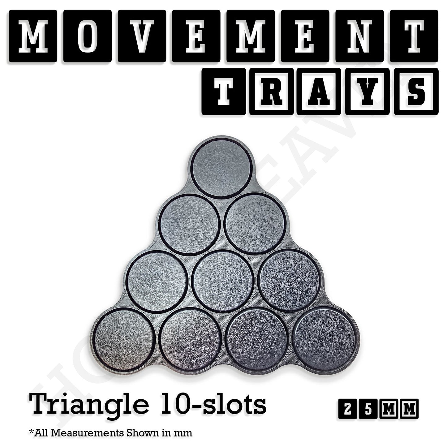 25mm Movement Trays for Tabletop Games | Waargaming | Full Range