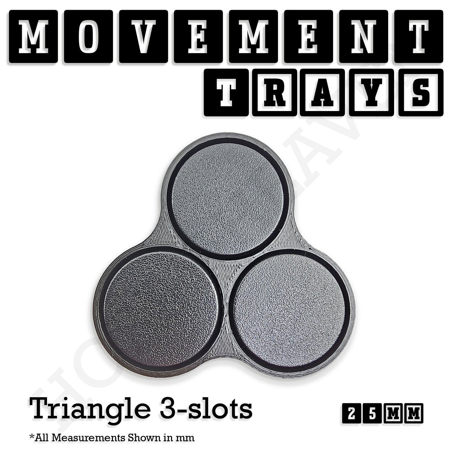 25mm Movement Trays for Tabletop Games | Waargaming | Full Range