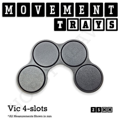 25mm Movement Trays for Tabletop Games | Waargaming | Full Range