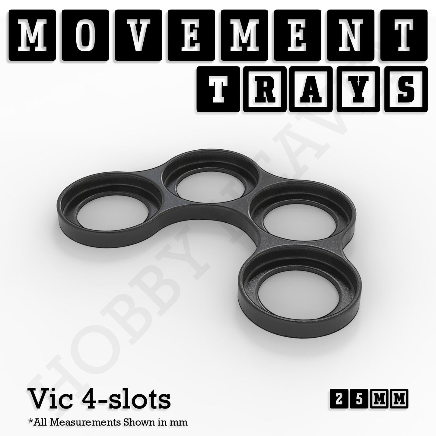 25mm Movement Trays for Tabletop Games | Waargaming | Full Range