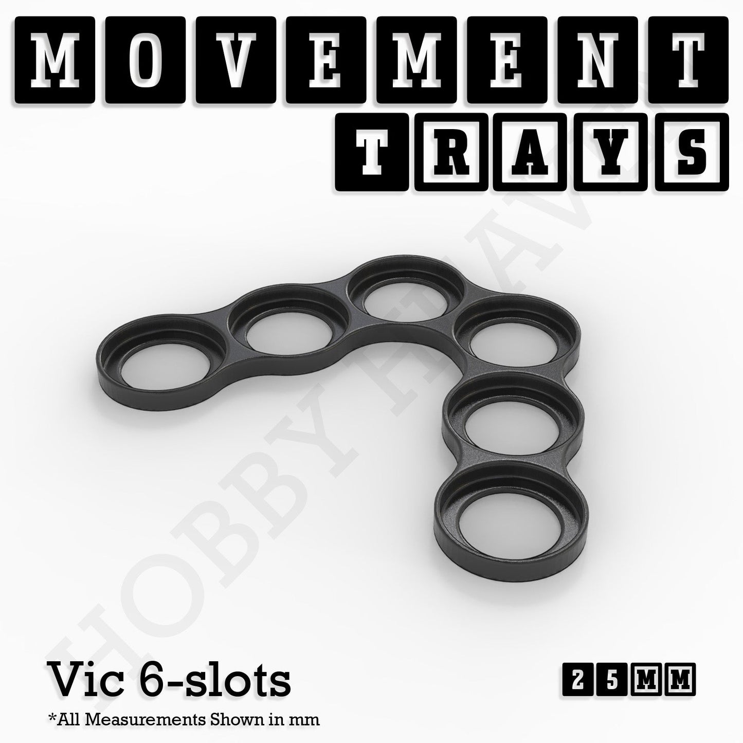 25mm Movement Trays for Tabletop Games | Waargaming | Full Range
