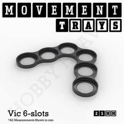 25mm Movement Trays for Tabletop Games | Waargaming | Full Range
