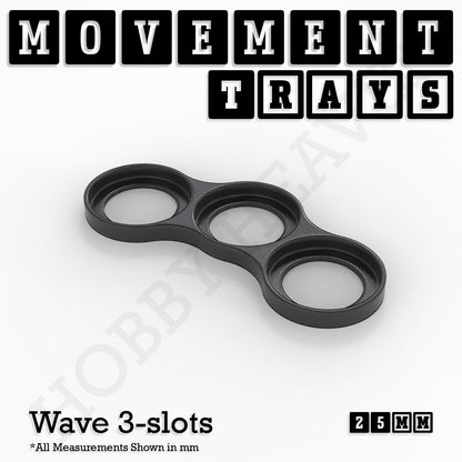 25mm Movement Trays for Tabletop Games | Waargaming | Full Range