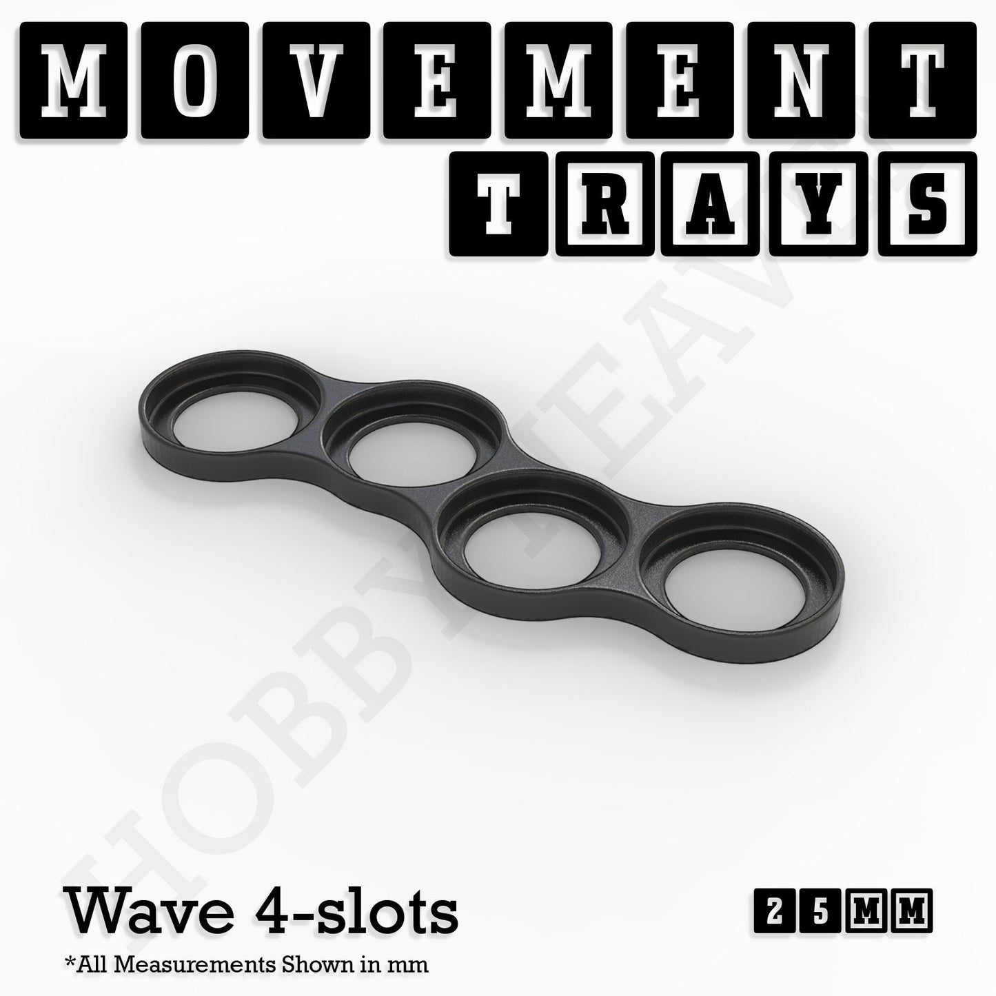 25mm Movement Trays for Tabletop Games | Waargaming | Full Range