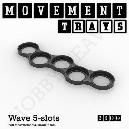 25mm Movement Trays for Tabletop Games | Waargaming | Full Range