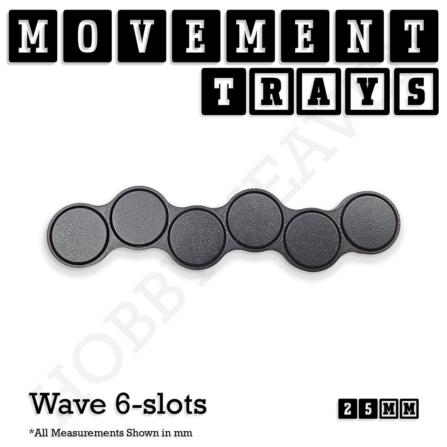 25mm Movement Trays for Tabletop Games | Waargaming | Full Range