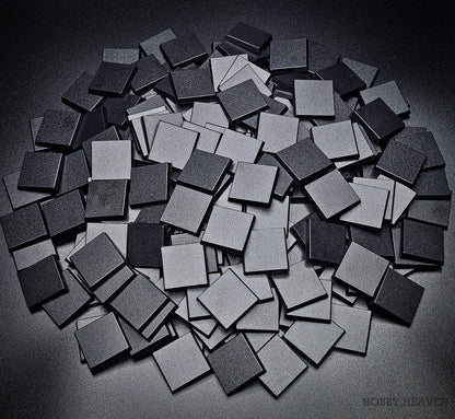 30mm Square Plain Plastic Bases