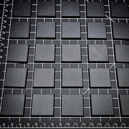 30mm Square Plain Plastic Bases