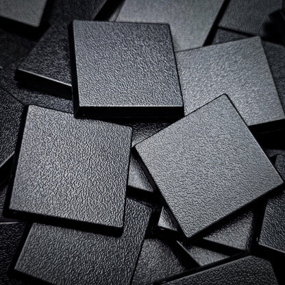 30mm Square Plain Plastic Bases
