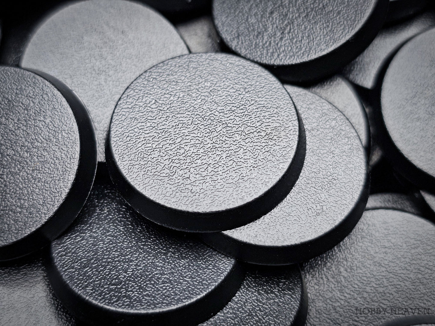32mm Round Plain Plastic Bases