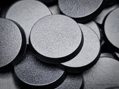 32mm Round Plain Plastic Bases