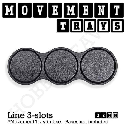 32mm Movement Trays for Tabletop Games | Compatible with Popular Miniatures | Full Range