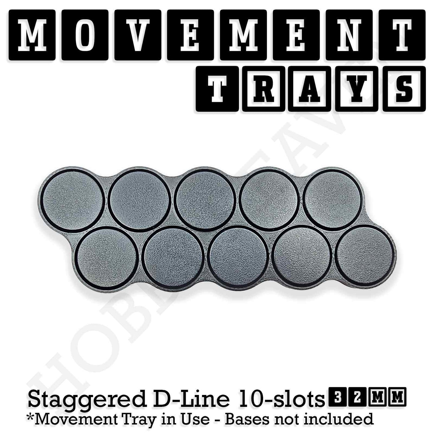 32mm Movement Trays for Tabletop Games | Compatible with Popular Miniatures | Full Range