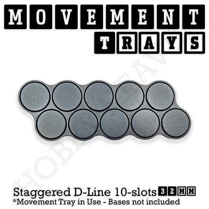 32mm Movement Trays for Tabletop Games | Compatible with Popular Miniatures | Full Range