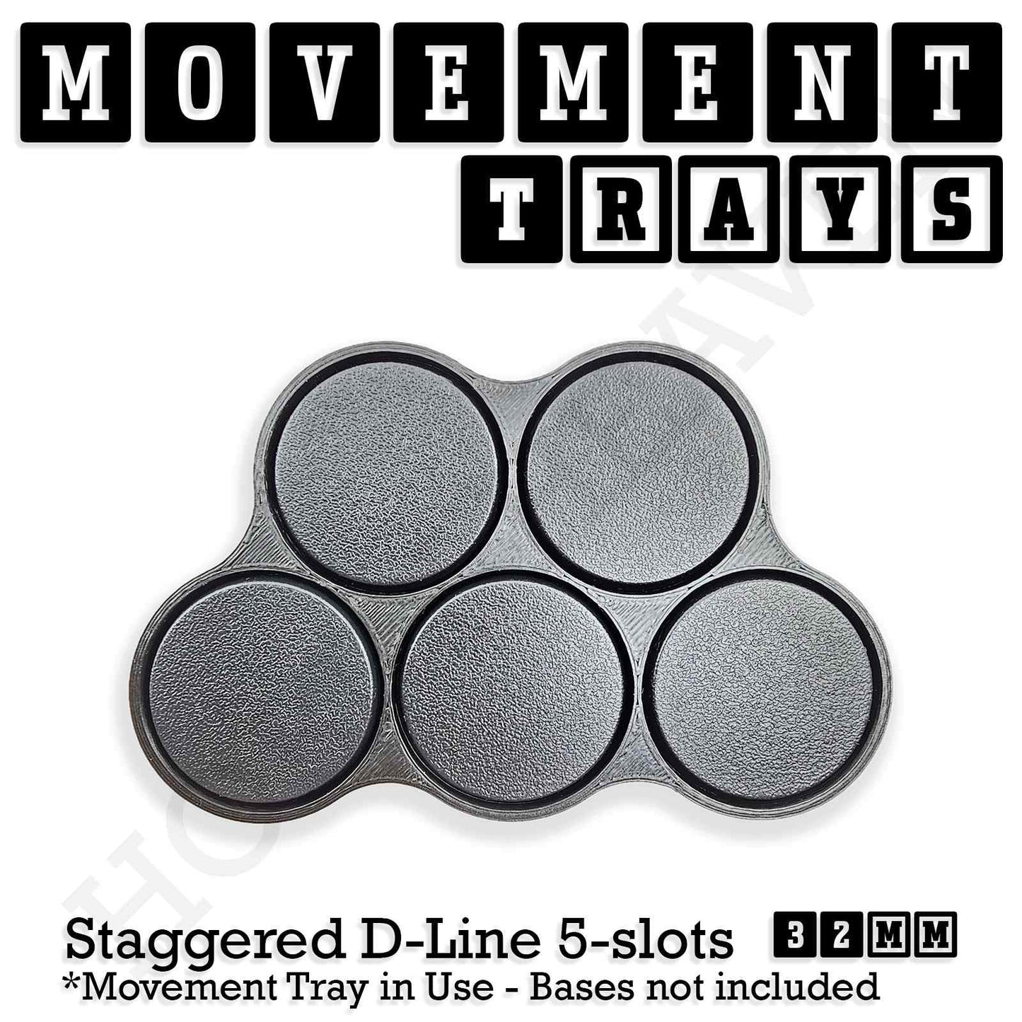 32mm Movement Trays for Tabletop Games | Compatible with Popular Miniatures | Full Range