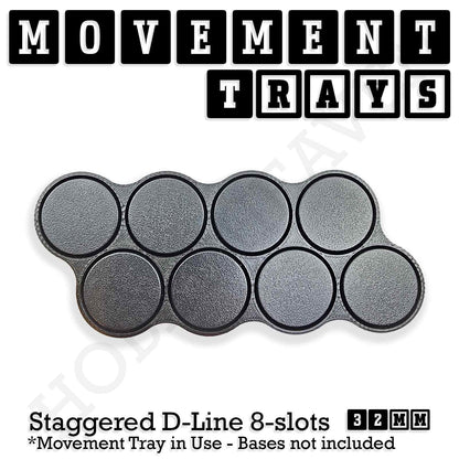 32mm Movement Trays for Tabletop Games | Compatible with Popular Miniatures | Full Range