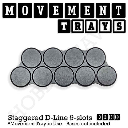 32mm Movement Trays for Tabletop Games | Compatible with Popular Miniatures | Full Range