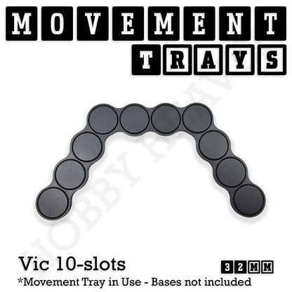 32mm Movement Trays for Tabletop Games | Compatible with Popular Miniatures | Full Range