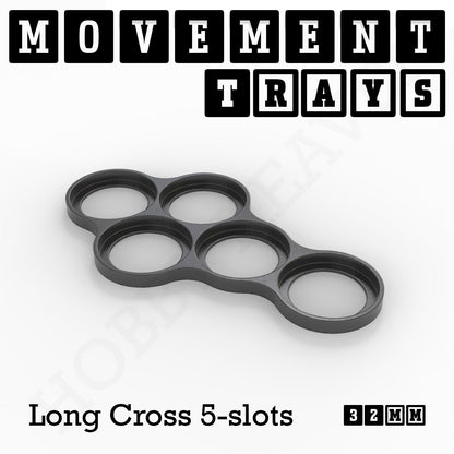 32mm Movement Trays for Tabletop Games | Compatible with Popular Miniatures | Full Range