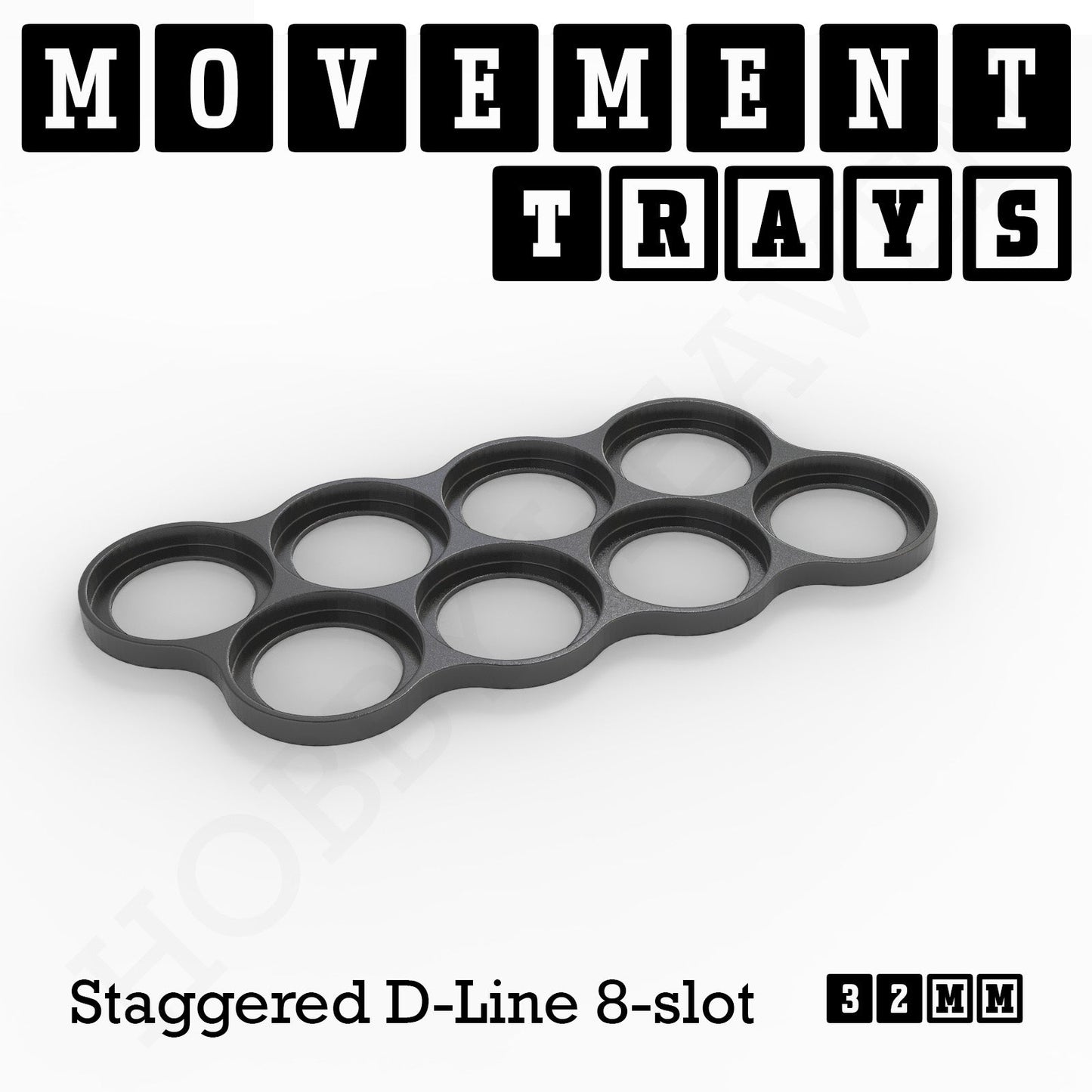32mm Movement Trays for Tabletop Games | Compatible with Popular Miniatures | Full Range