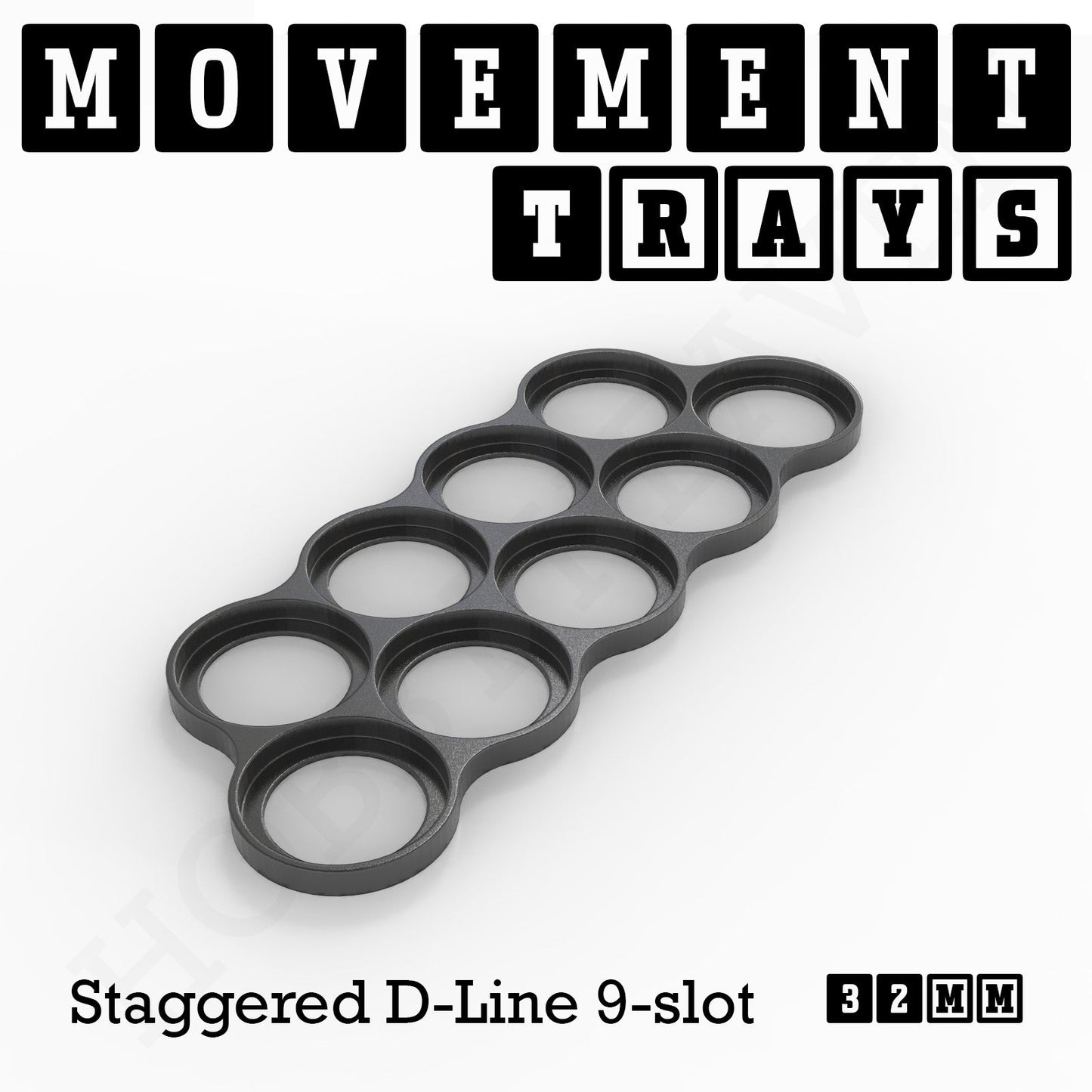 32mm Movement Trays for Tabletop Games | Compatible with Popular Miniatures | Full Range