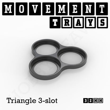 32mm Movement Trays for Tabletop Games | Compatible with Popular Miniatures | Full Range