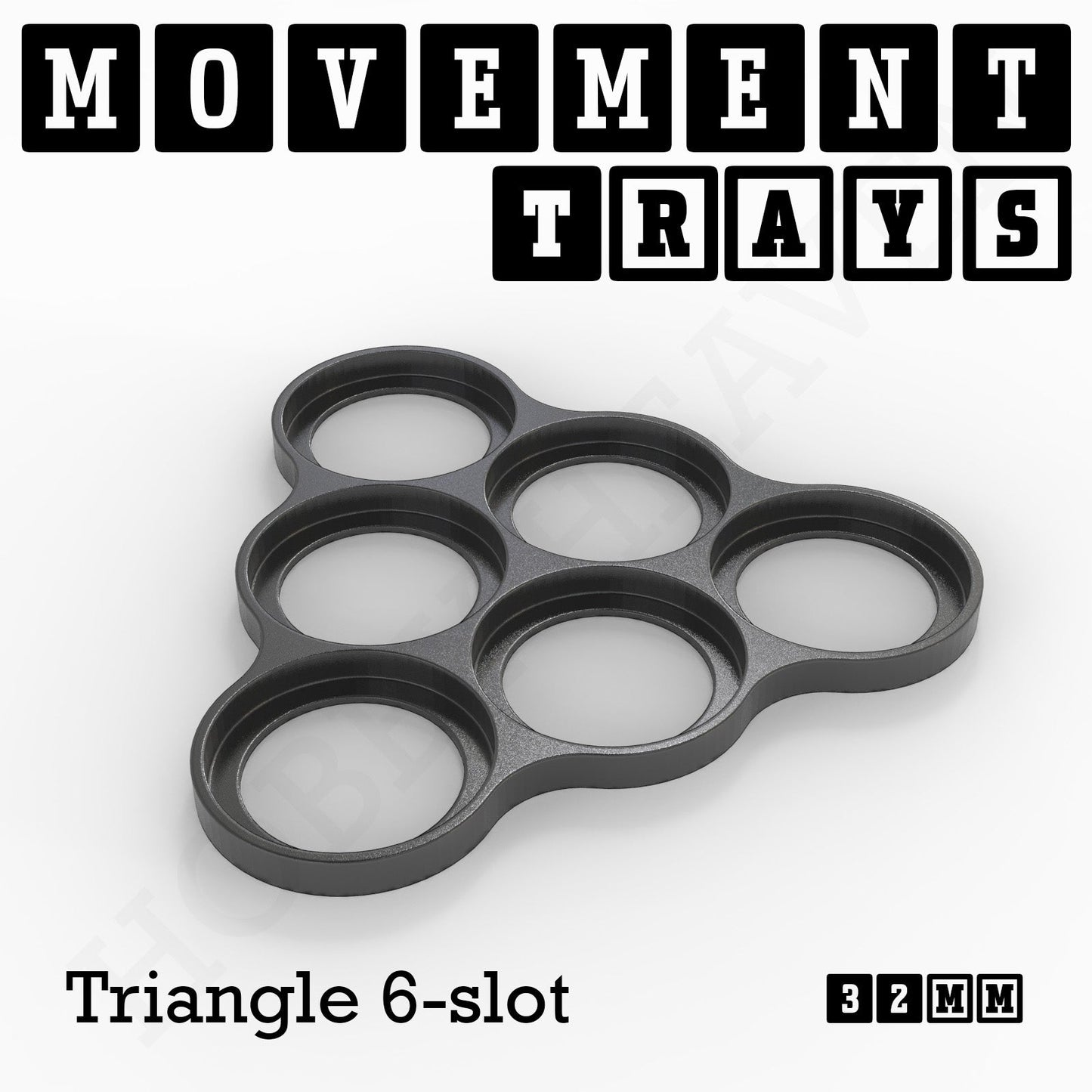 32mm Movement Trays for Tabletop Games | Compatible with Popular Miniatures | Full Range