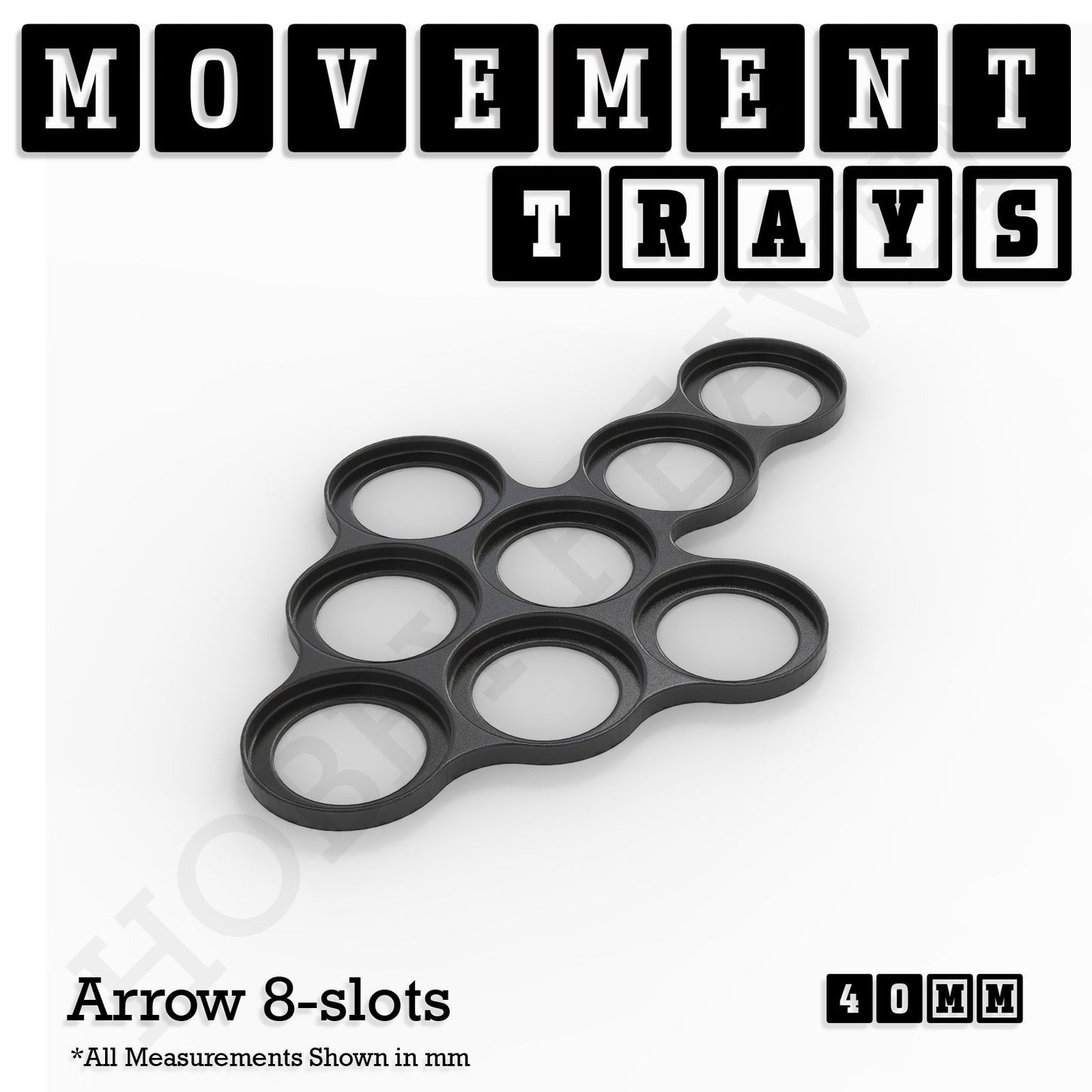 40mm Movement Trays for 28mm Miniatures | Tabletop Wargames Compatible | Full Range
