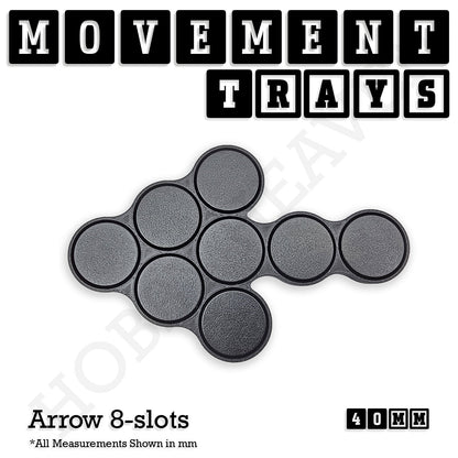 40mm Movement Trays for 28mm Miniatures | Tabletop Wargames Compatible | Full Range