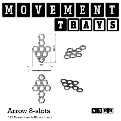 40mm Movement Trays for 28mm Miniatures | Tabletop Wargames Compatible | Full Range