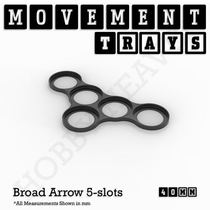 40mm Movement Trays for 28mm Miniatures | Tabletop Wargames Compatible | Full Range