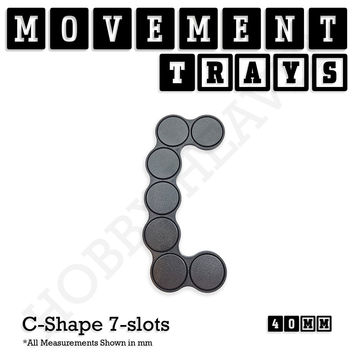 40mm Movement Trays for 28mm Miniatures | Tabletop Wargames Compatible | Full Range