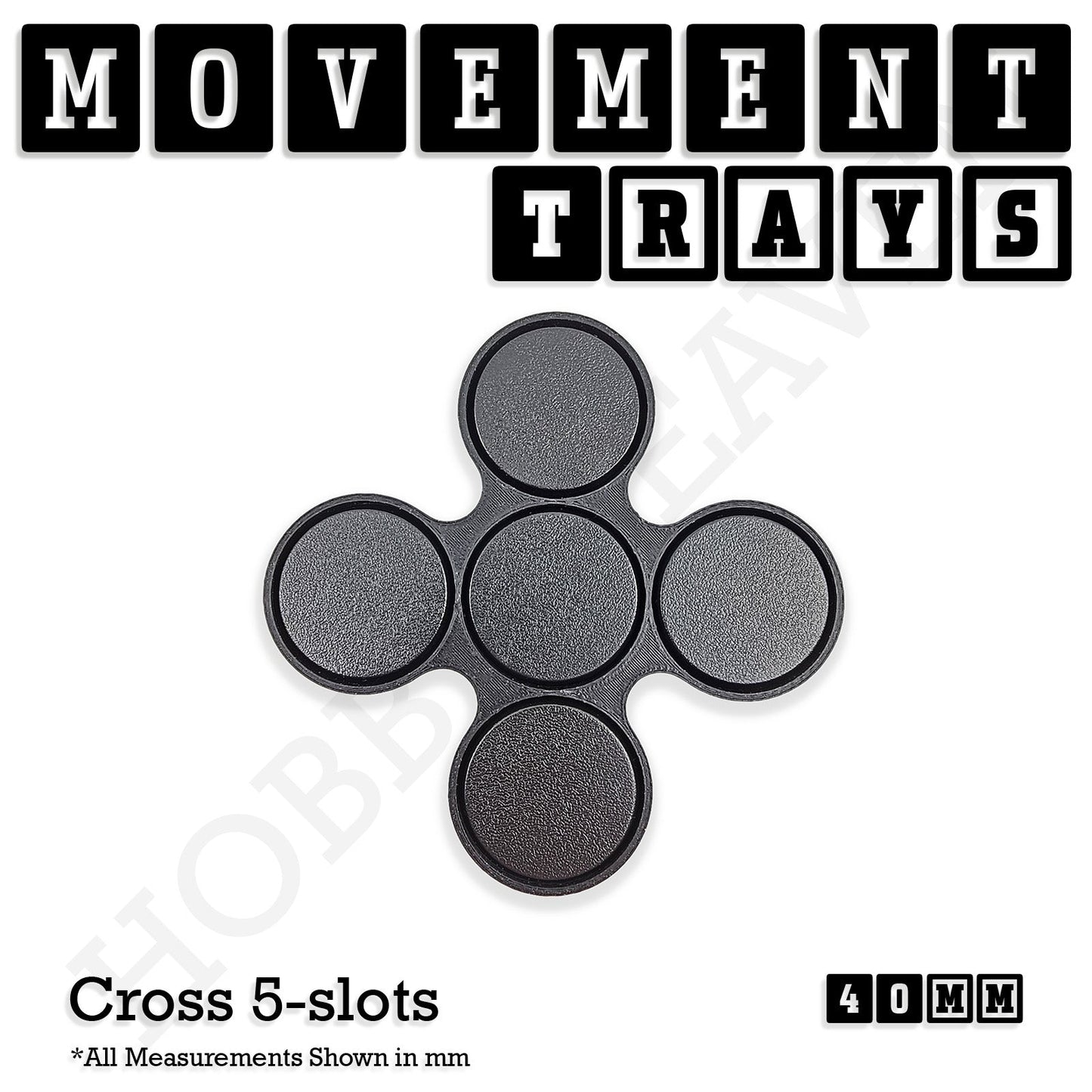 40mm Movement Trays for 28mm Miniatures | Tabletop Wargames Compatible | Full Range