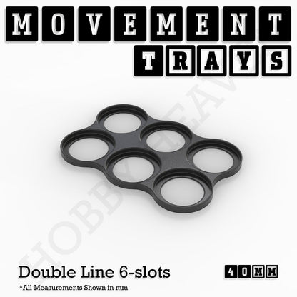 40mm Movement Trays for 28mm Miniatures | Tabletop Wargames Compatible | Full Range