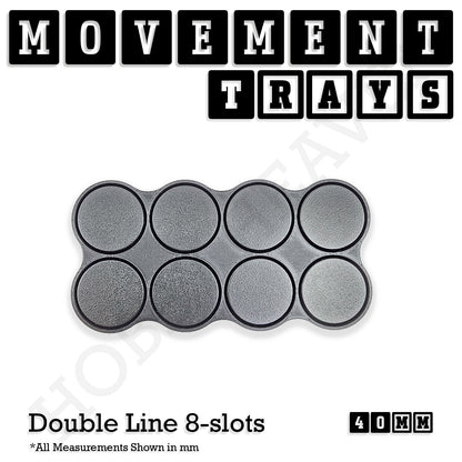 40mm Movement Trays for 28mm Miniatures | Tabletop Wargames Compatible | Full Range