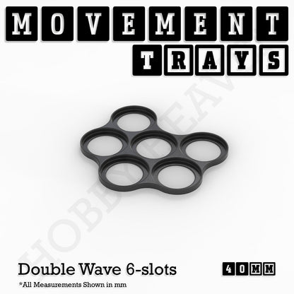 40mm Movement Trays for 28mm Miniatures | Tabletop Wargames Compatible | Full Range