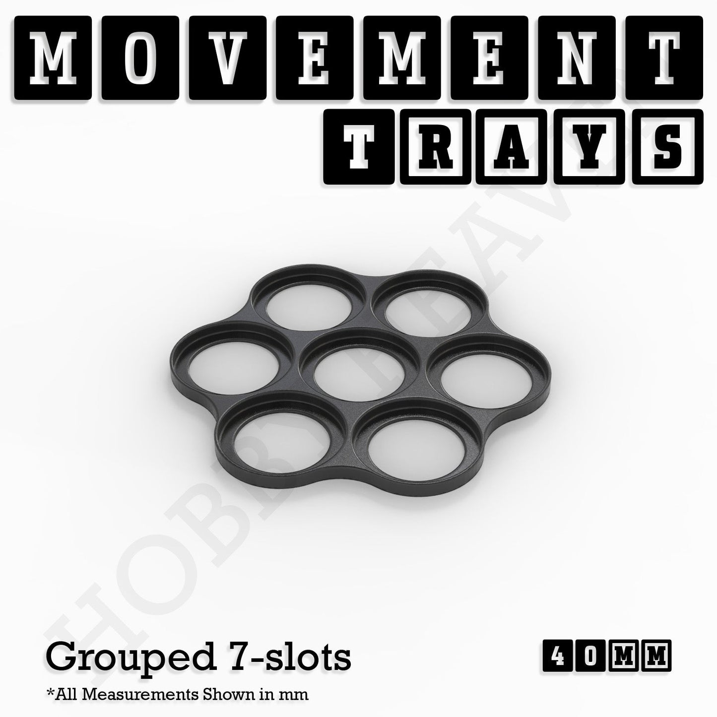 40mm Movement Trays for 28mm Miniatures | Tabletop Wargames Compatible | Full Range