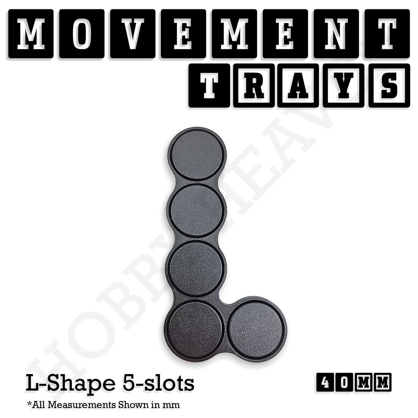40mm Movement Trays for 28mm Miniatures | Tabletop Wargames Compatible | Full Range