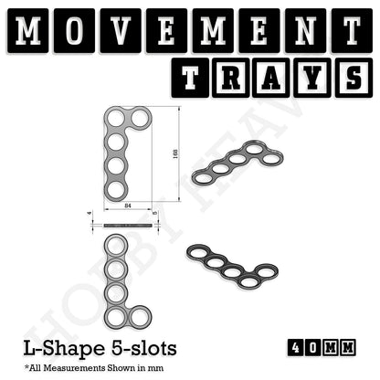 40mm Movement Trays for 28mm Miniatures | Tabletop Wargames Compatible | Full Range