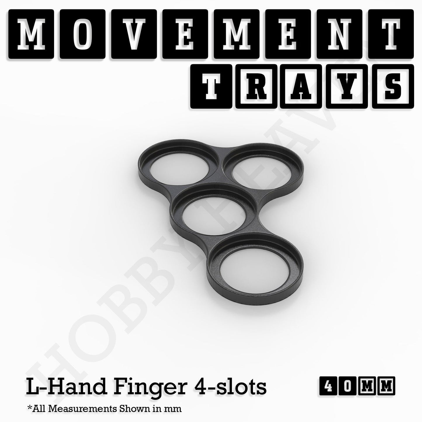40mm Movement Trays for 28mm Miniatures | Tabletop Wargames Compatible | Full Range