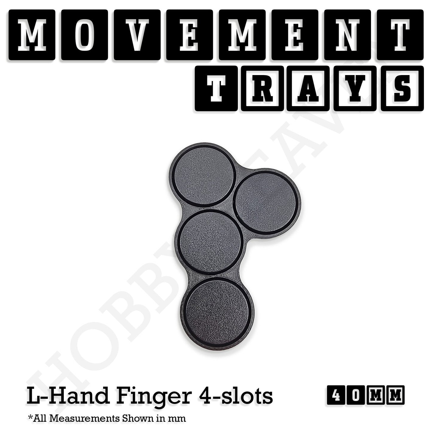 40mm Movement Trays for 28mm Miniatures | Tabletop Wargames Compatible | Full Range