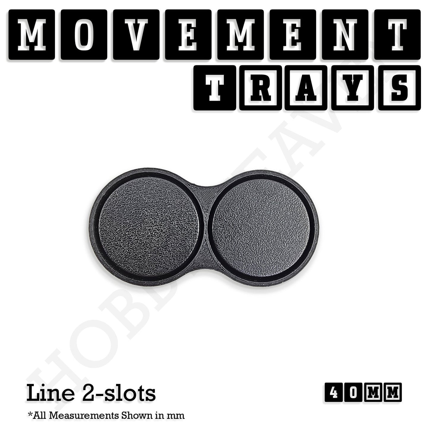 40mm Movement Trays for 28mm Miniatures | Tabletop Wargames Compatible | Full Range
