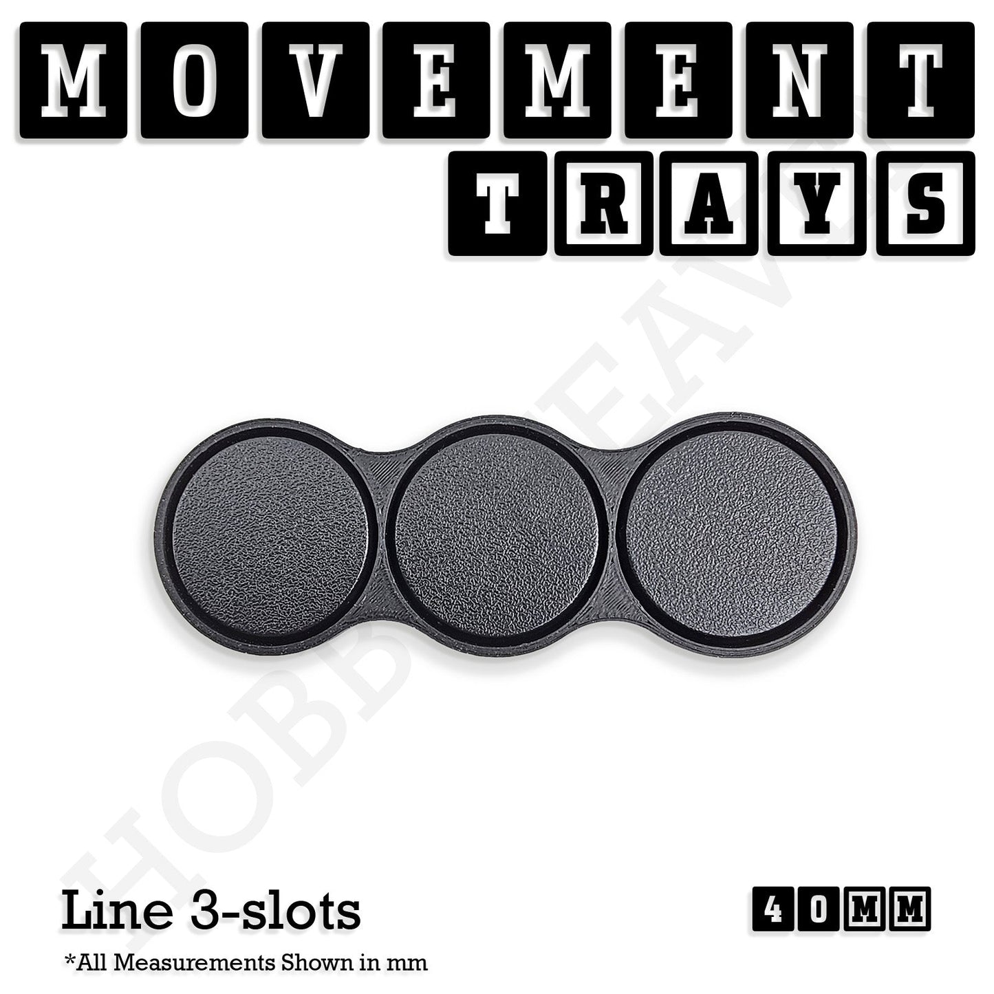 40mm Movement Trays for 28mm Miniatures | Tabletop Wargames Compatible | Full Range
