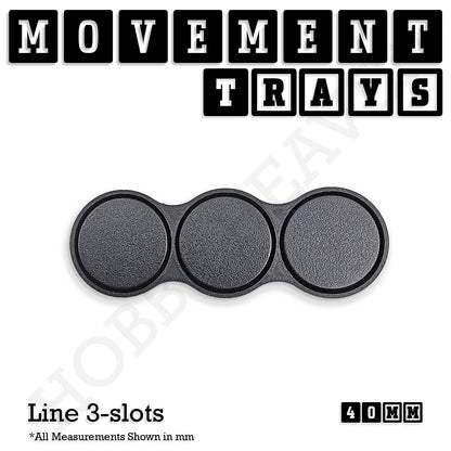 40mm Movement Trays for 28mm Miniatures | Tabletop Wargames Compatible | Full Range