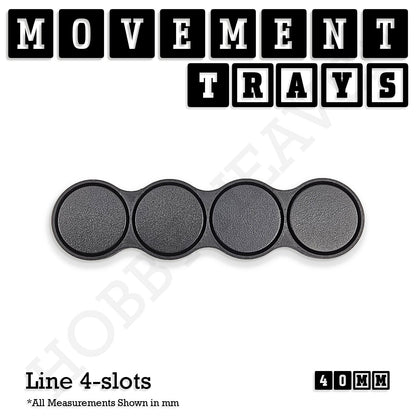 40mm Movement Trays for 28mm Miniatures | Tabletop Wargames Compatible | Full Range