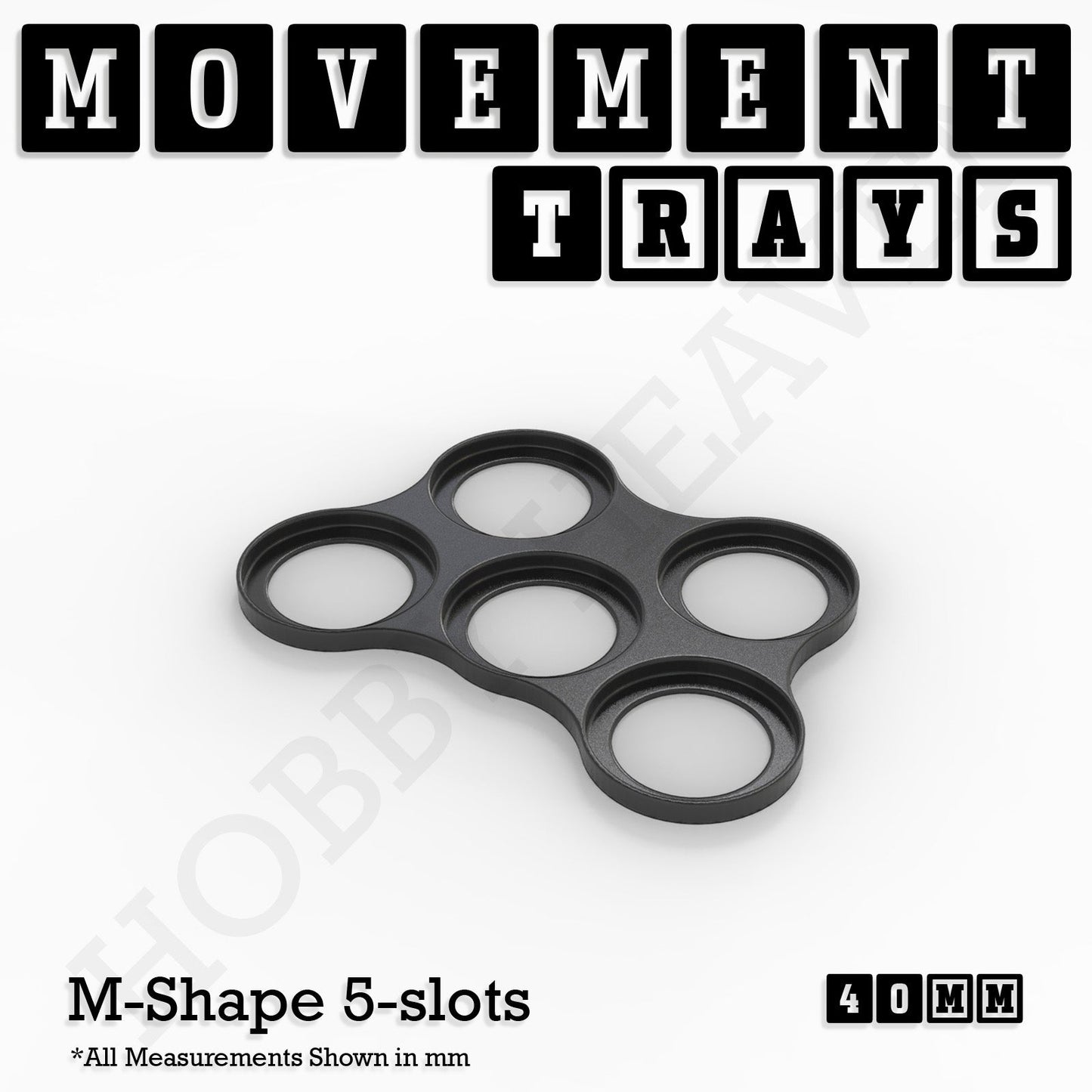 40mm Movement Trays for 28mm Miniatures | Tabletop Wargames Compatible | Full Range