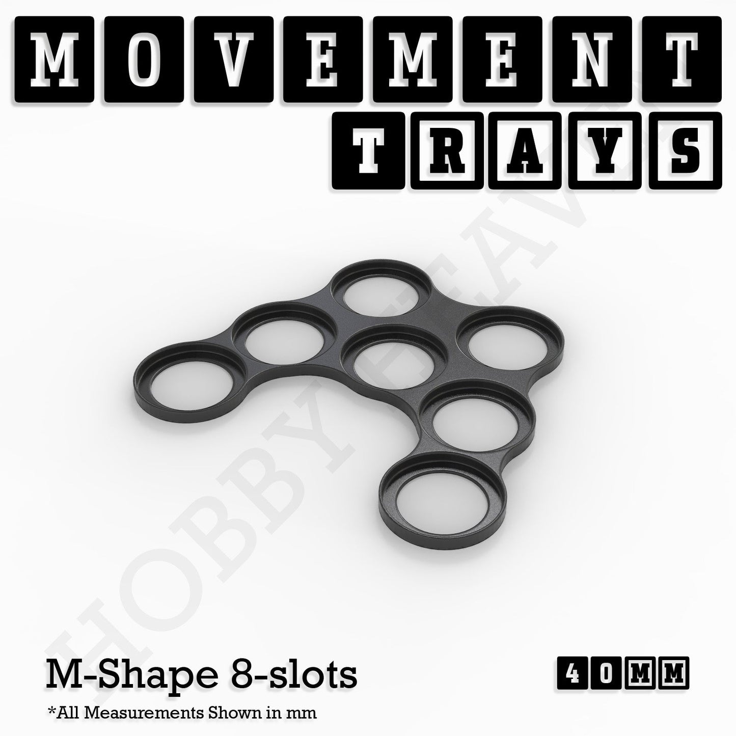 40mm Movement Trays for 28mm Miniatures | Tabletop Wargames Compatible | Full Range