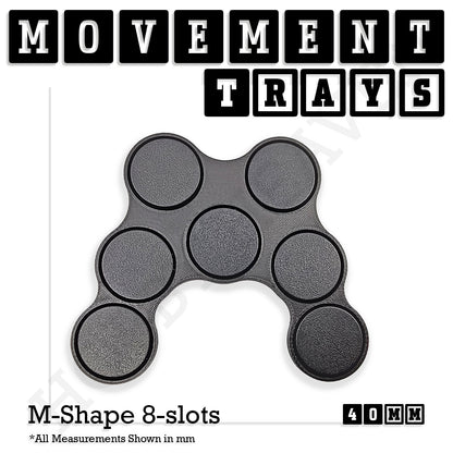 40mm Movement Trays for 28mm Miniatures | Tabletop Wargames Compatible | Full Range